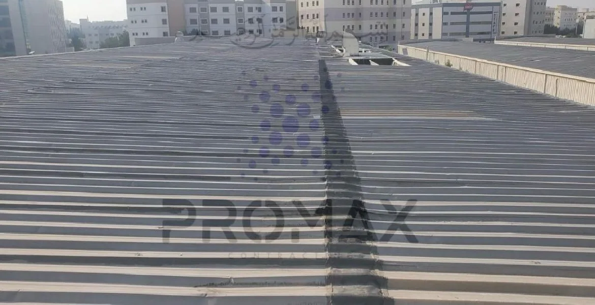 Almeerath - metal roof waterproofing project by Promax in Dubai, UAE